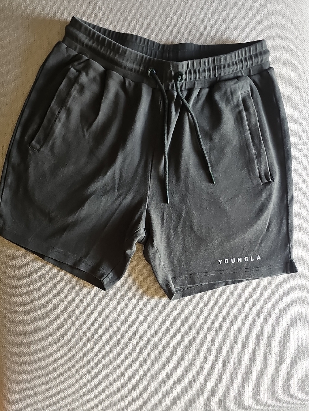 YoungLA Black men's Athletic Pull-On Shorts